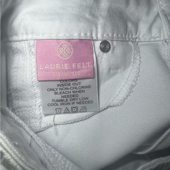 Laurie Felt Los Angeles white denim jeans - Silky Ankle Skinny - size Medium - Picture 4 of 6